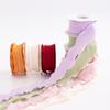 Craft Supplies Bouquet Decor Linseed Flower Packaging Wrinkled Cotton Ribbon Wrapping Yarn Band