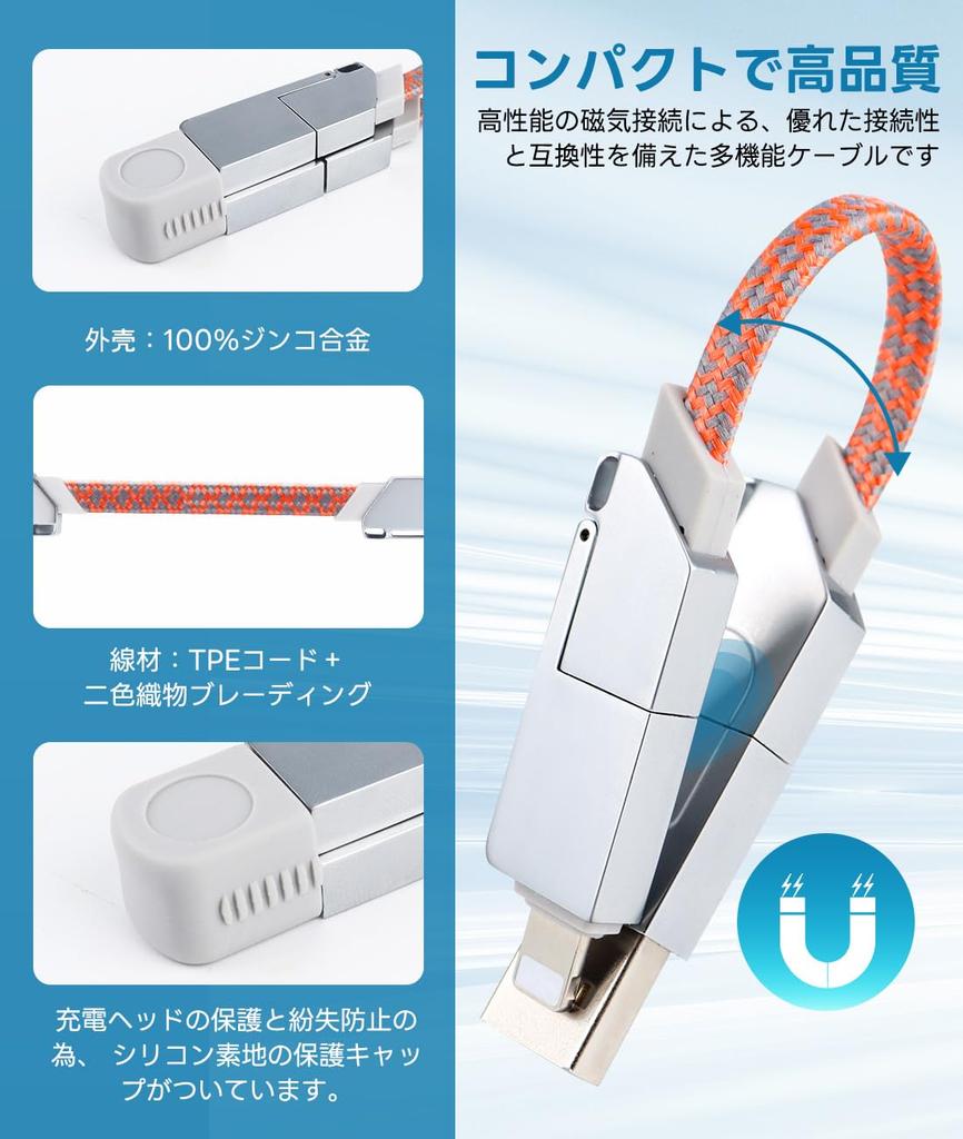 YIK TUNG Keychain Charging Fast Charging USB Type C to PD100W Data Type C to Type C to IP USB to Micro Converter Compatible with Multiple Devices and