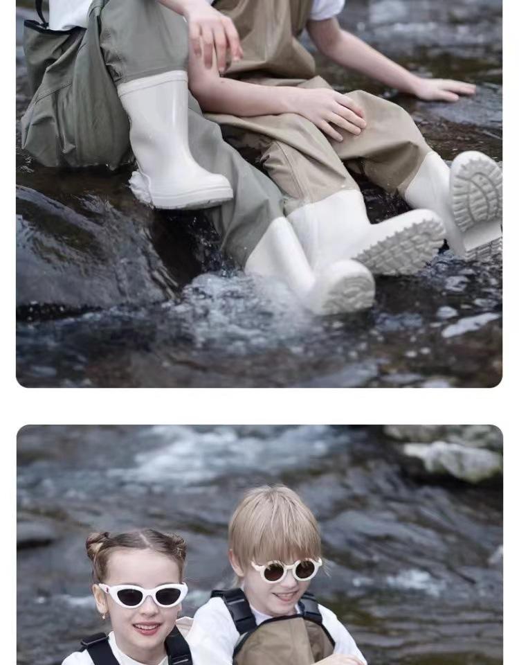 Ultraleichte wasserdichte Kinder-Wathose - Einteiliger Ganzkörperanzug für Strand und Kindergarten