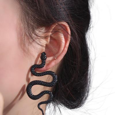 Exaggerated Snake Shaped Earrings Sexy Metal Earrings Animal Snake Stud Earrings  Daily Wear