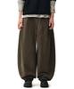 DECET Barrel Wide Leg Pants Dcpt071Brown