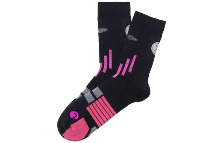 Li Ning Crew Socks Men's 1 Pack Black Pink AWLS185-1