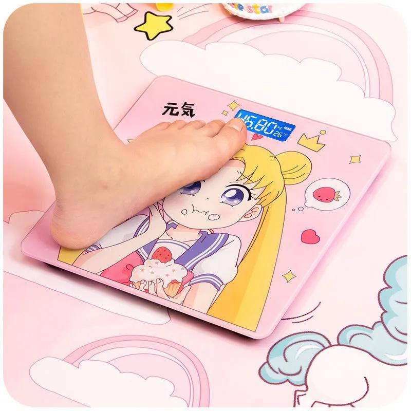 Cartoon Bathroom Scales Precise Electronic Weight Scales Bascula Lcd Display Digital Scale Body Weight Smart Balance Floor Scale