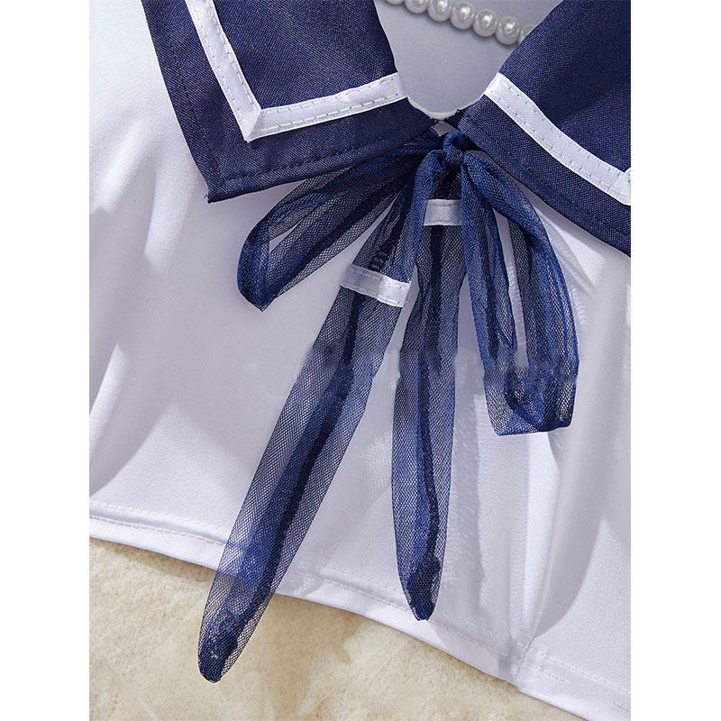 JK Girl Miniskirt Set Sexy Women Lingerie Cosplay Babydoll Plaid Skirt Lace Sleepwear Erotic Student Uniform Kit Sexy Nightdress