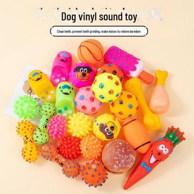 Vinyl Bite-Resistant Squeaky Dog Toys for Small and Medium Dogs – Teeth Cleaning and Training
