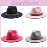 Classic Fedora Hat With Wide Brim For Women Men Fall Winter Fashion Accessory