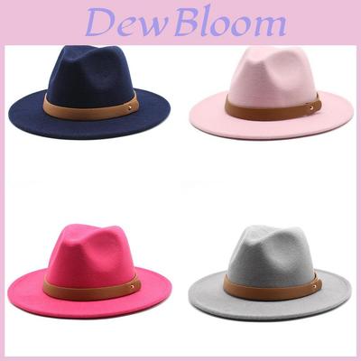 Classic Fedora Hat With Wide Brim For Women Men Fall Winter Fashion Accessory