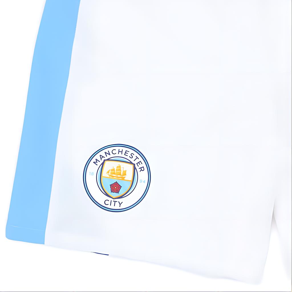 Puma Manchester City 2023-24 Player Edition Home Color Block Elastic Waist Logo Print Casual Comfortable Versatile Football Pants 770479-04