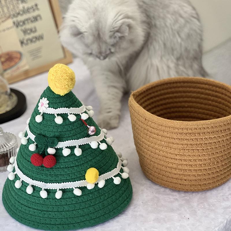 Handwoven Cotton Rope Storage Basket with Lid - Ideal for Living Room & Bedroom