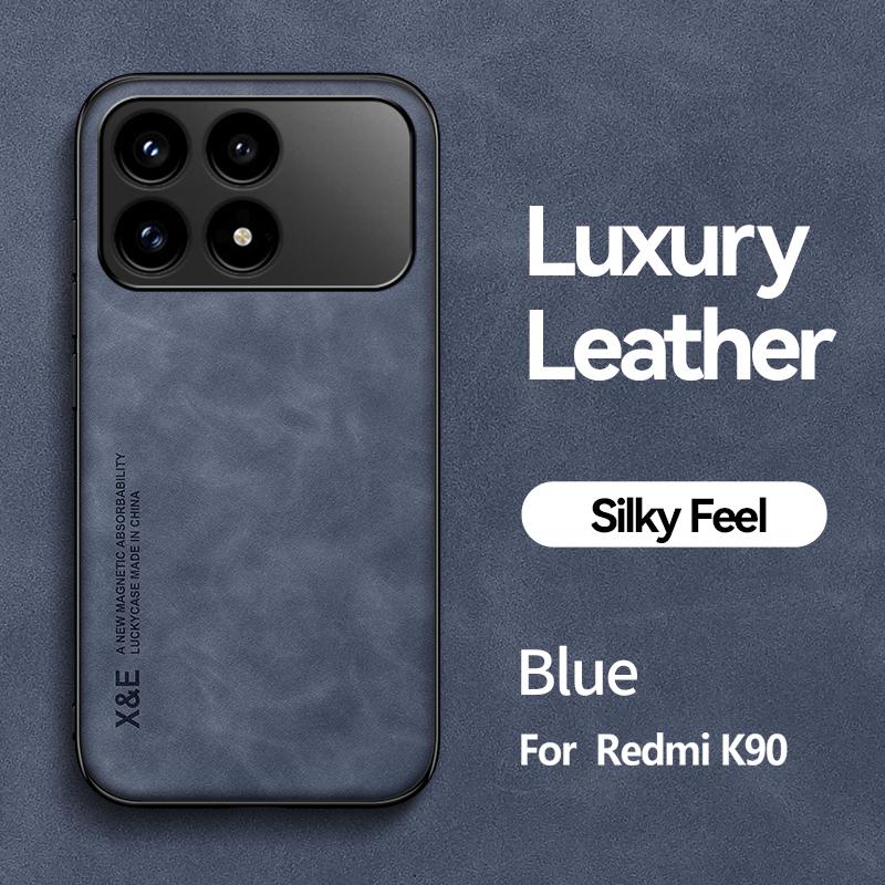 

Leather Case For Xiaomi Poco F8 Pro F8 Ultra Redmi K90 Pro Max Cover With Metal Plate Support Car Hold Cover Capa Fundas For Poco F8 Pro