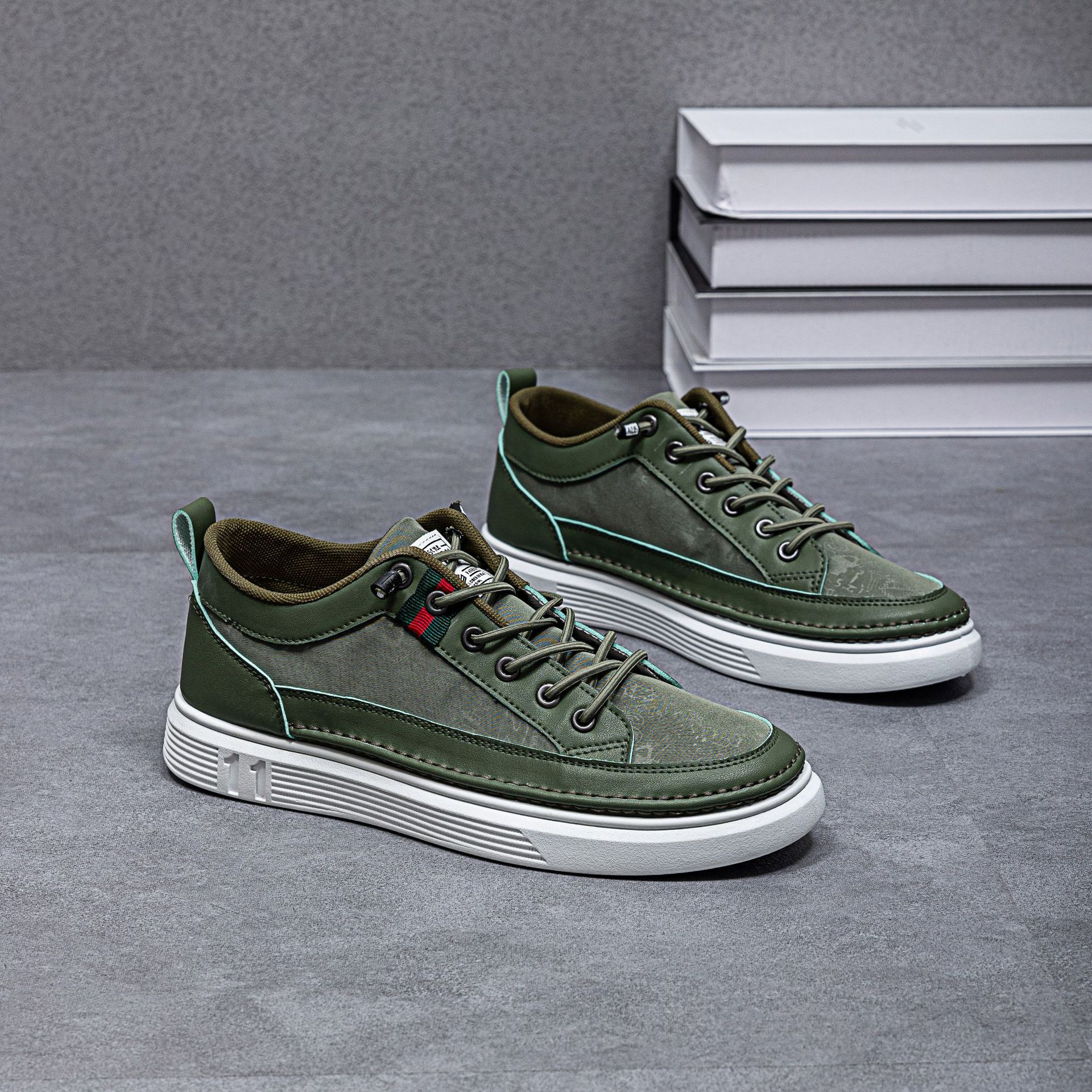 

Мужская обувь размеры 39-48 кеды повседневная обувь мужская большого размера парусиновая обувь закрывающая ноги ленивые на одной педали 48 армия зеленый