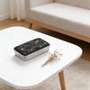 Metal Storage Holder With Glittering Diamonds Smooth Sliding Cover Designs Storage Stylish Accessory
