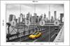 Photomural Taxi Crossing Brooklyn Bridge Non-Woven 368x254