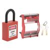 3P Circuit Breaker Protective Box and Padlock Set Transparent Distribution Protection Box Lockout