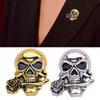 Statement Skull Lapel Pin for Rebellious Fashionistas Long Time Use Alloy Materials Ideal for Gift Giving