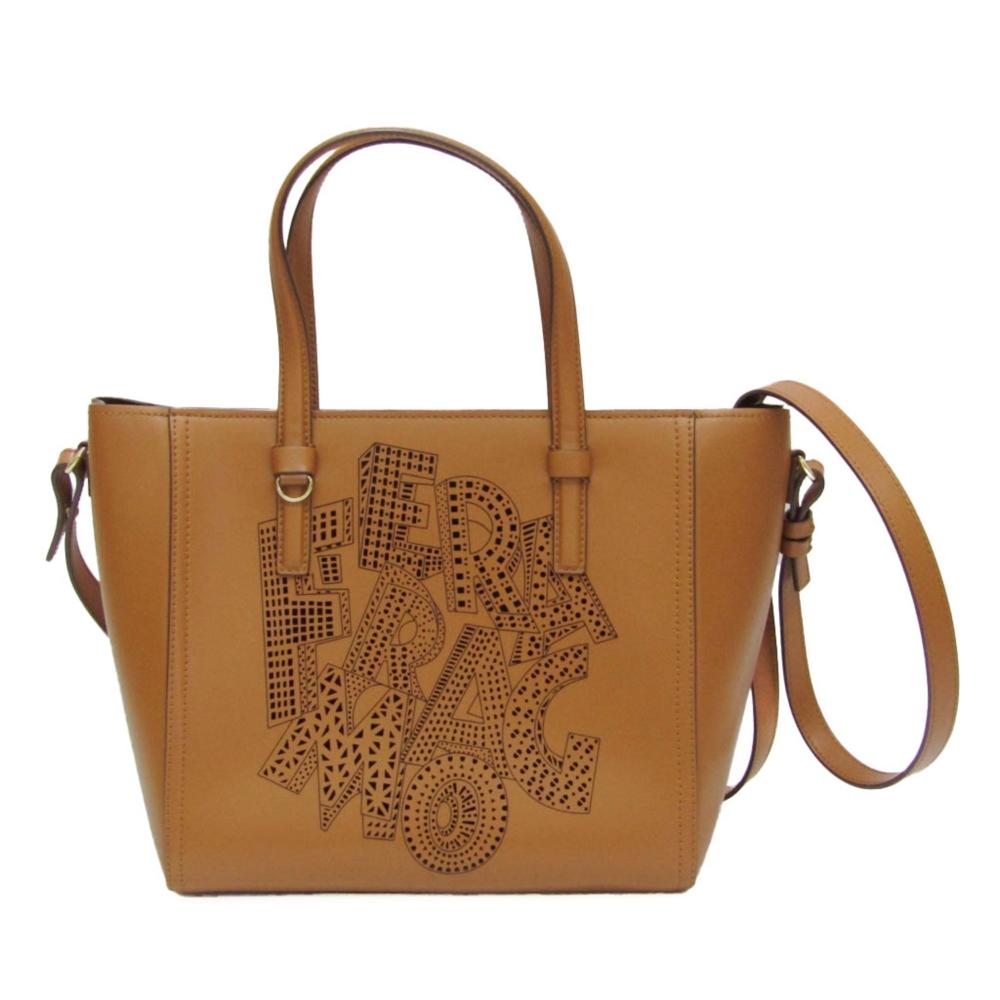 

Salvatore Ferragamo Коричнева шкіряна сумка Bonnie One Size