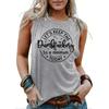 Printed Round Neck Sleeveless Vest T-shirt Printed Vest Women's Fashionable Streetwear