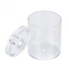 Transparent Round Cotton Bud Case Acrylic Cotton Swab Holder Storage Container Organizer