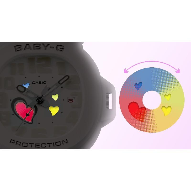 Casio Baby-G Women's Resin 100M Water Resistant Analog Shock Resistant Quartz Watch BGA-10-7APRB