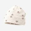 Autumn and winter star jacquard knitted cold hat women's plush warm wool hat big head circumference American retro crimped stacking hat