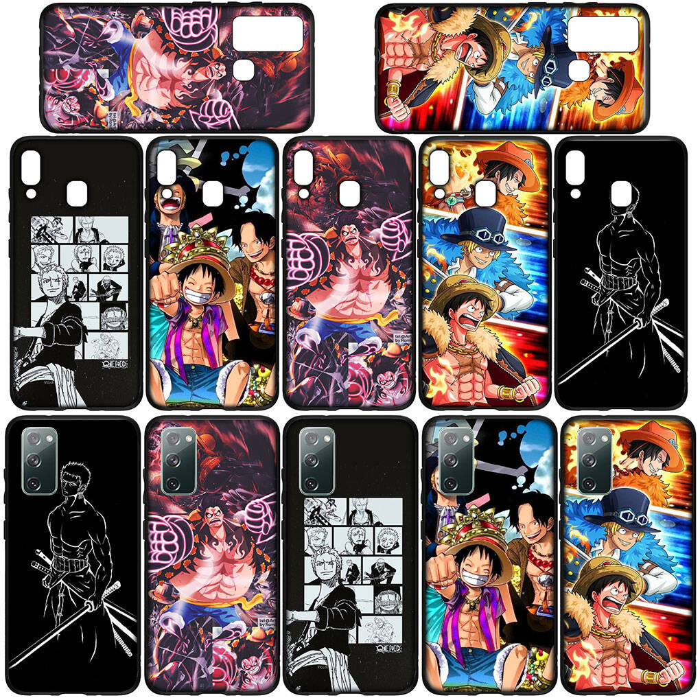 Coque de téléphone pour iPhone 17 15 16 Plus Redmi Note 14 12 11 13 Pro Max Huawei P30 P20 Lite OPPO A60 A40 A80 A18 A16 A54 Roronoa Zoro Luffy One Piece Cover