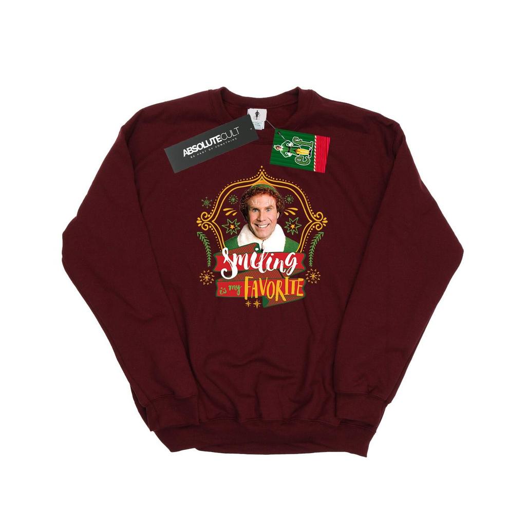 Elf Womens/Ladies Buddy Smiling Sweatshirt