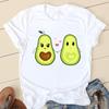 Women Avocado Love Sweet 90s Short Sleeve Graphic Tee T-shirts Female Ladies Fashion Casual Clothing Summer Tshirt Clothes Y2K