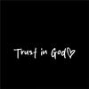 Trust In God, Faith Hope Love, Self-Adhesive Shiny Look, Teacher Religious Gifts, "Trust In God" With Heart Graphics - Christian Church Decorations