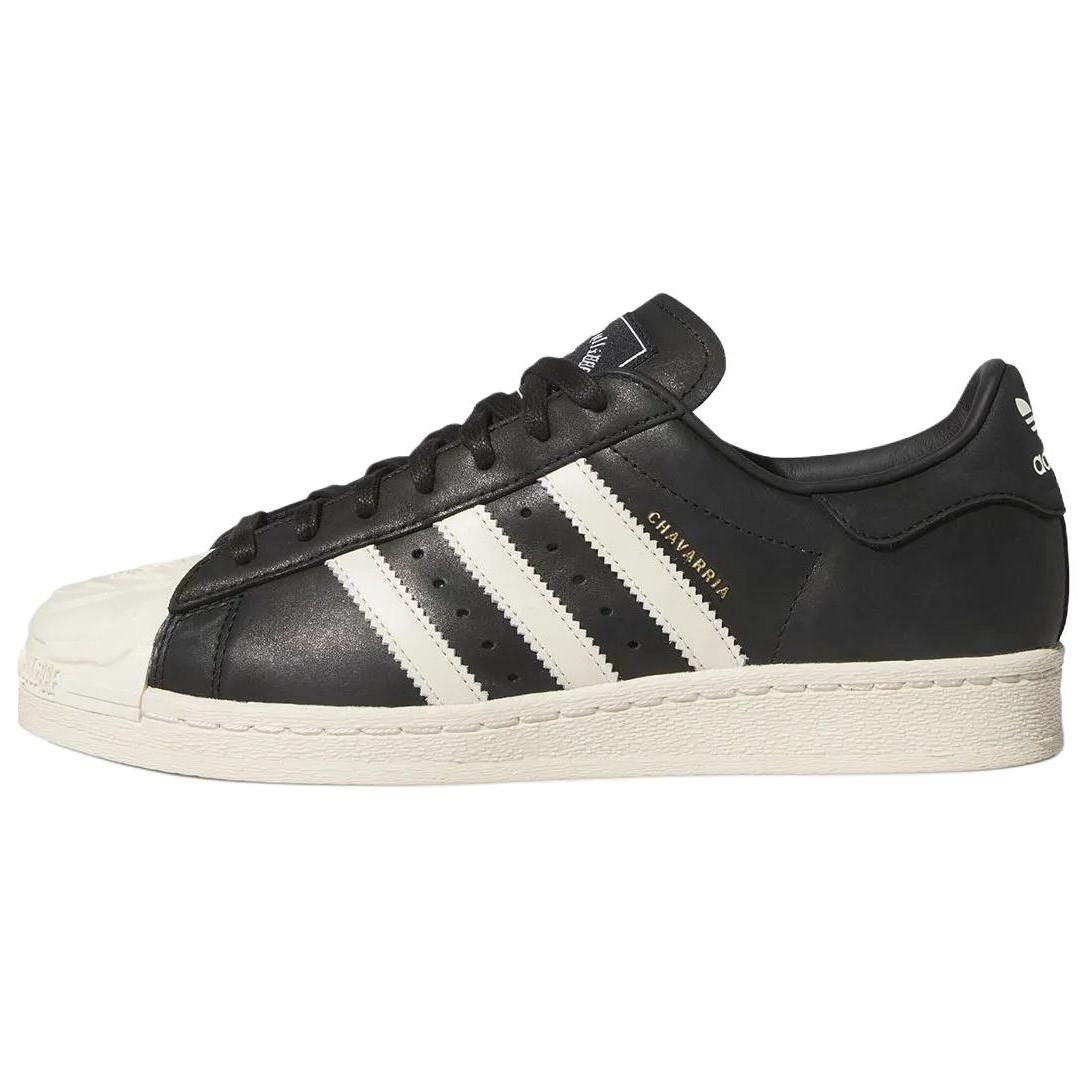 Willy Chavarria x adidas Superstar Черно-белый Золотой Мужские Кроссовки Core-Black Off-White Gold-Metallic KJ2029 40⅔
