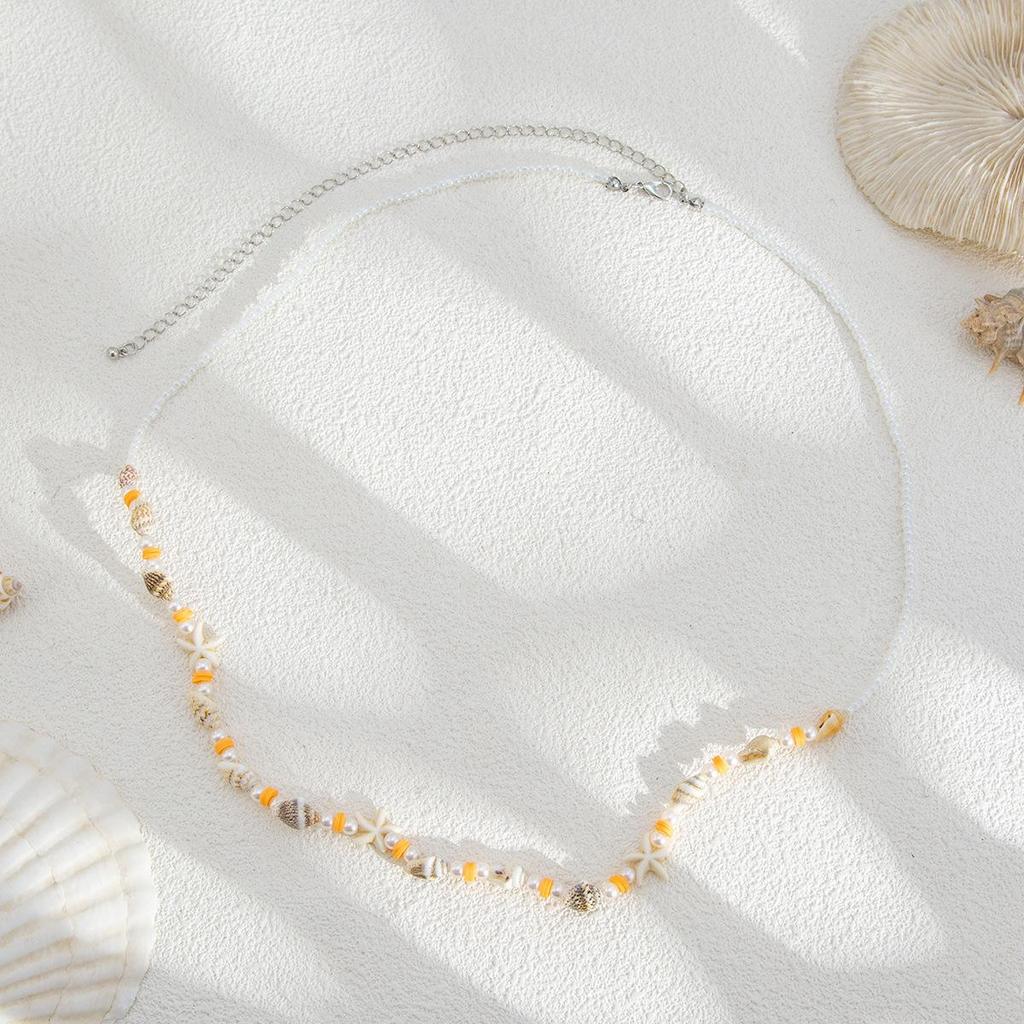 Beach Bikini Pearl Conch Waist Chain Bohemian Geometric Vacation Beach Sexy Acrylic Rice Beads Belly Body Chain Summer Jewelry