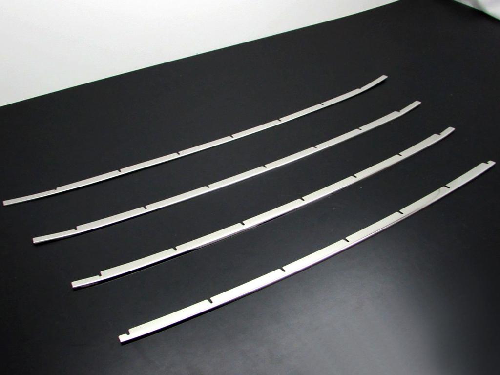 BRIGHTZ Finitura Acciaio Inossidabile Placcato Stampi Paraurti Anteriore per Honda Aqua NHP10 NHP P10 10 21582 Ultra-Specchio (Set da 4 pezzi) (Modello recente) [FBUM-MOL-004]