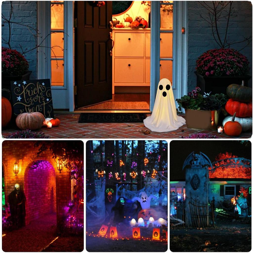 Ghost Halloween Decor Halloween Decor Indoor With Light Desk Ornament Statue Spooky For Fall Window Door Wall Table Yard Porch