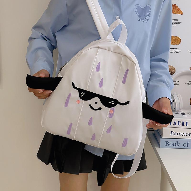 Cute And Stylish Garlic Head Backpack For Kids Spacious And Breathable Nylon Design