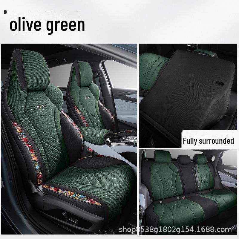 

Чехол на сиденье автомобиля BYD Seal из хлопка и льна, дышащий, подушка Custom-Fit