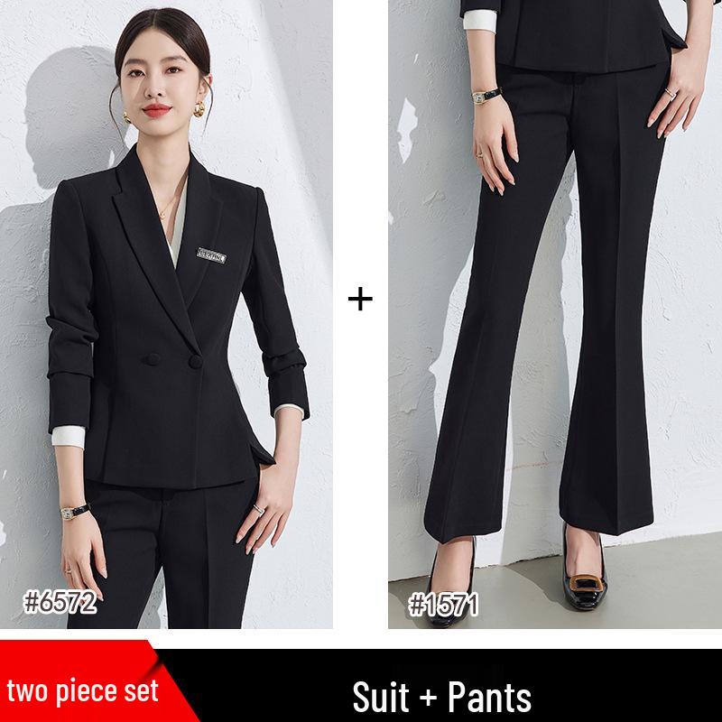 Women's Elegant High-End Suit Set for Formal Interviews and Events