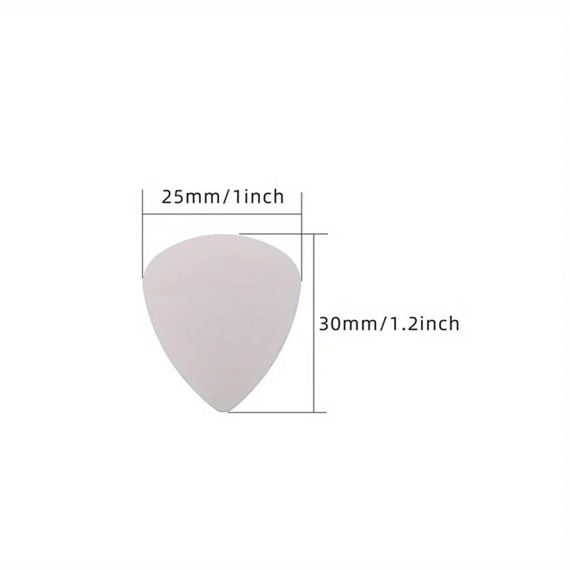 10pcs Stainless Steel 0.3mm Thin Guitar Picks Plectrum for Electric Guitar And Bass Guitar Parts & Accessories
