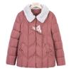 Mom winter coat short thickened padded jacket padded jacket old woman winter new warm padded jacket