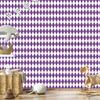 Harlequin Diamonds Wallpaper Purple, Light Gray and White 50x1000