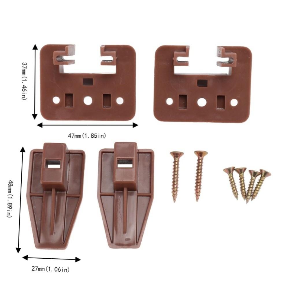 10 Set With Screws Drawer Track Guide Plastic Drawer Replacement Parts Drawer Slide Glides Drawer
