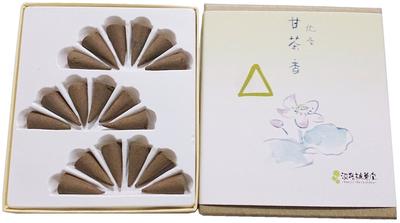 Awaji Baikundou Agarwood Amachako Incense 18 Made In Japan Cones, Cones, #6,