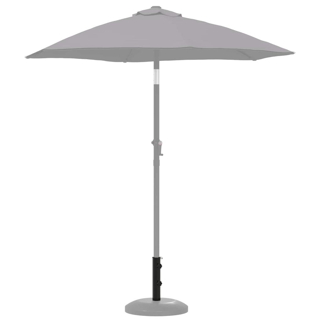 Parasol Base Tube 0.6 Kg Black Iron for 40 50 Mm Pole