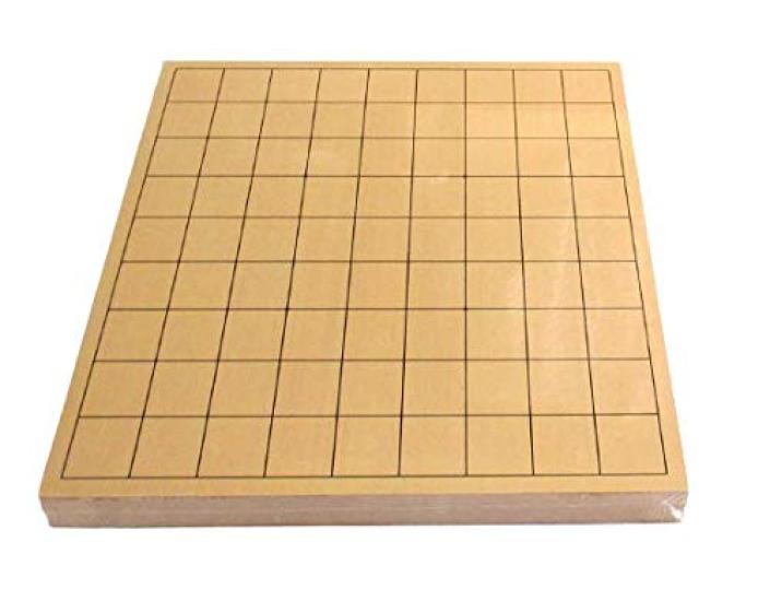Shogi New Katsura Tabletop Shogi Board Wooden Shogi Set Wood, 1-inch Thick, (joined), Pieces.