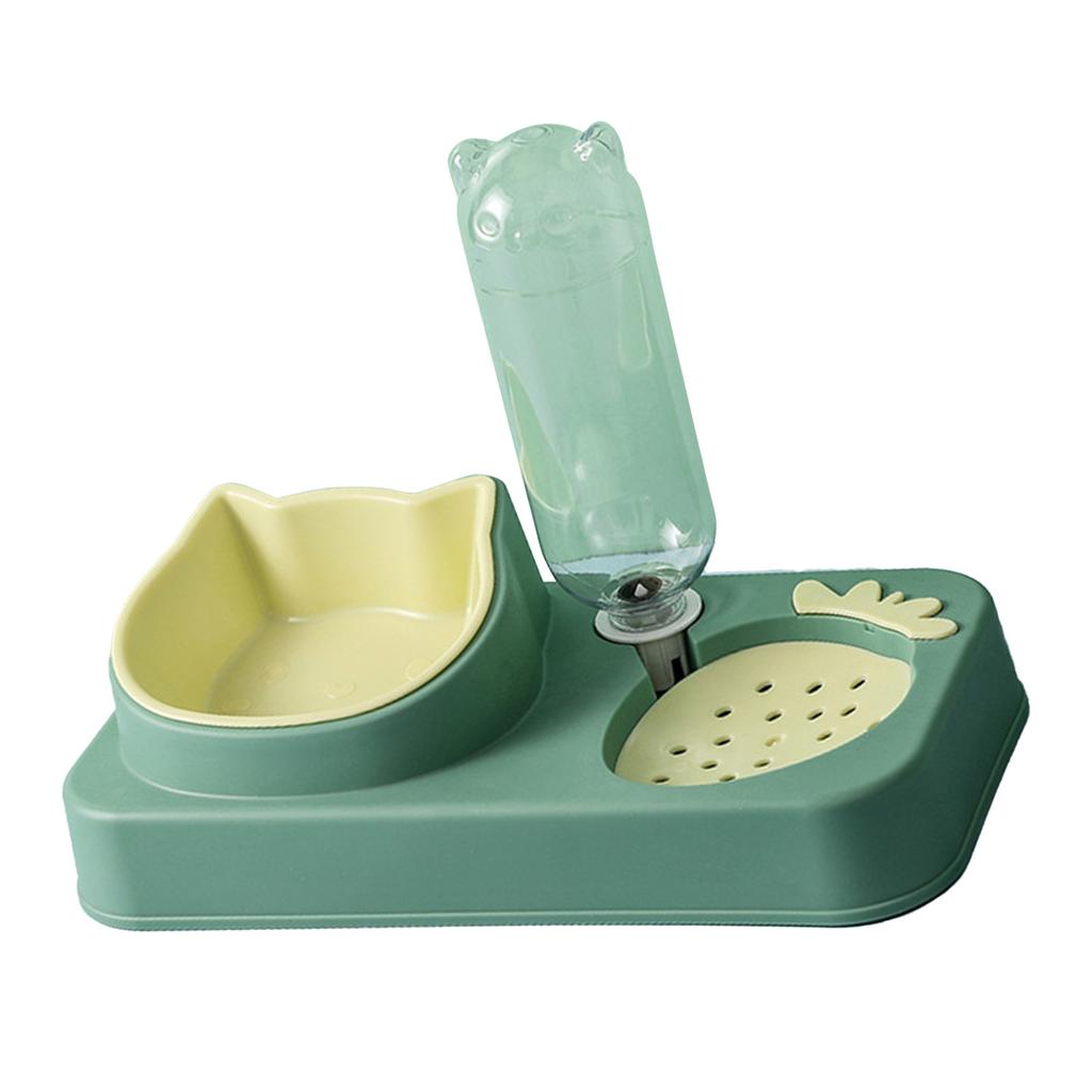 Haustier Wasser Futter Napf Set Automatischer Wasserspender Flasche Anti-Überlauf Design Doppelte Hunde Katzen Näpfe für