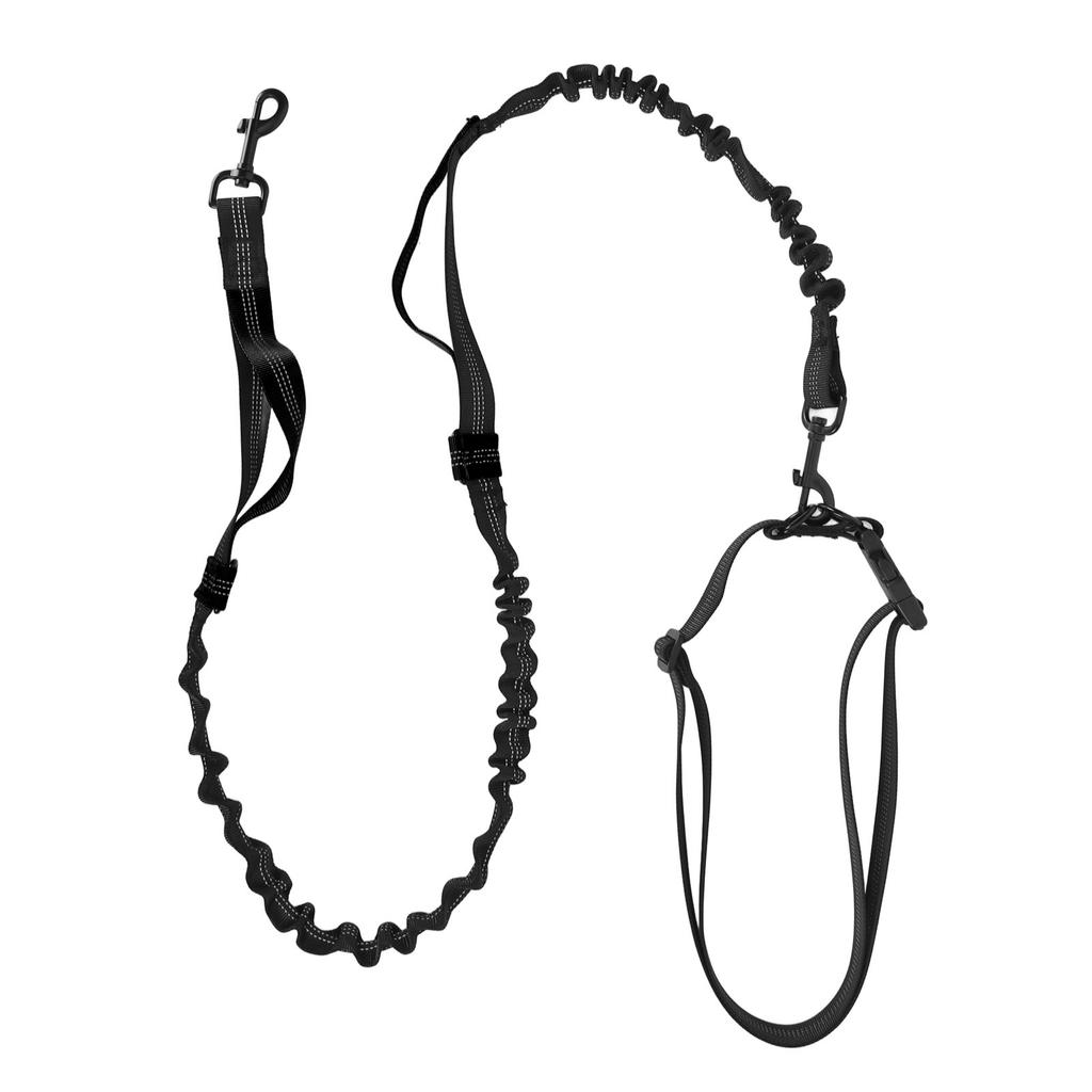 Heavy Duty Bungee Dog Leash Shock Absorbing Elastic Dog Leash Rope with 2 Padded Handles for Large
