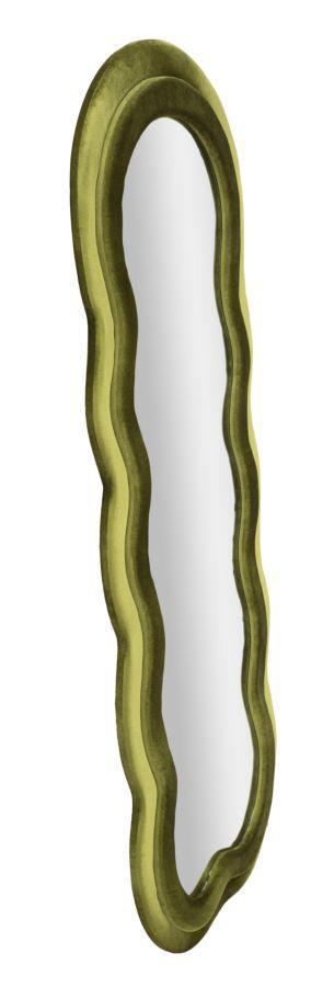 Wall Mirror Miki Green Velvet Cm 60X4X160