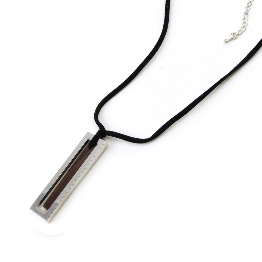 Les Trésors De Lily [C5017] - Collar de diseño 'Kilimanjaro' Marrón Negro