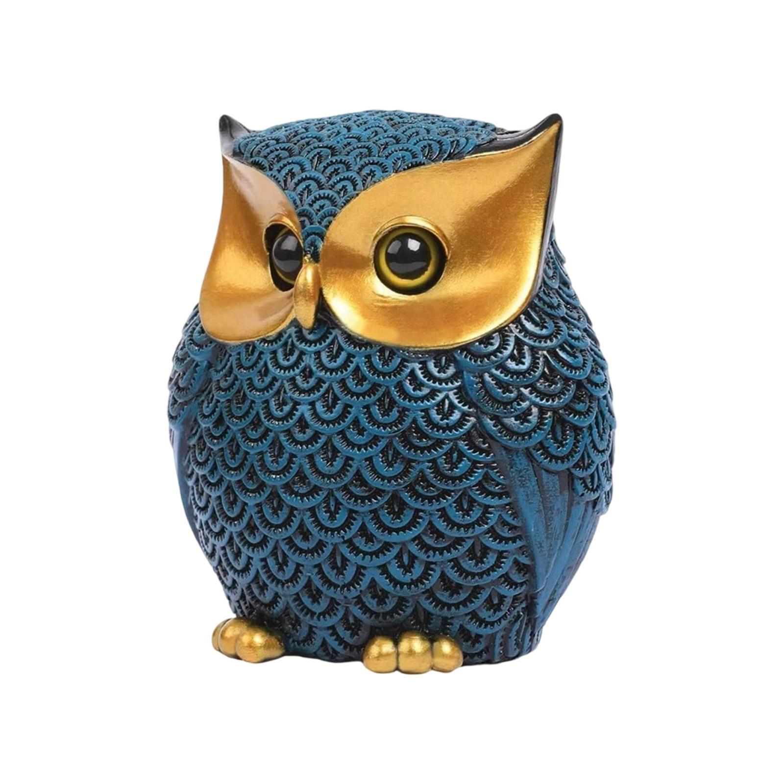 

Смола Статуэтка Совы Домашний Декор Акценты со Сглазом Винтажные Фигурки Совы Настольные Центральные Элементы Милые Скульптуры Маленьких Животных