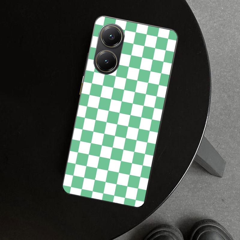 Retro Classic Chess Board Grid Phone Case Cover for Xiaomi Poco X6 X5 X7 Pro F7 Ultra Redmi 15C 15 13C 13 12C 12 10C 10 10A 9C 9