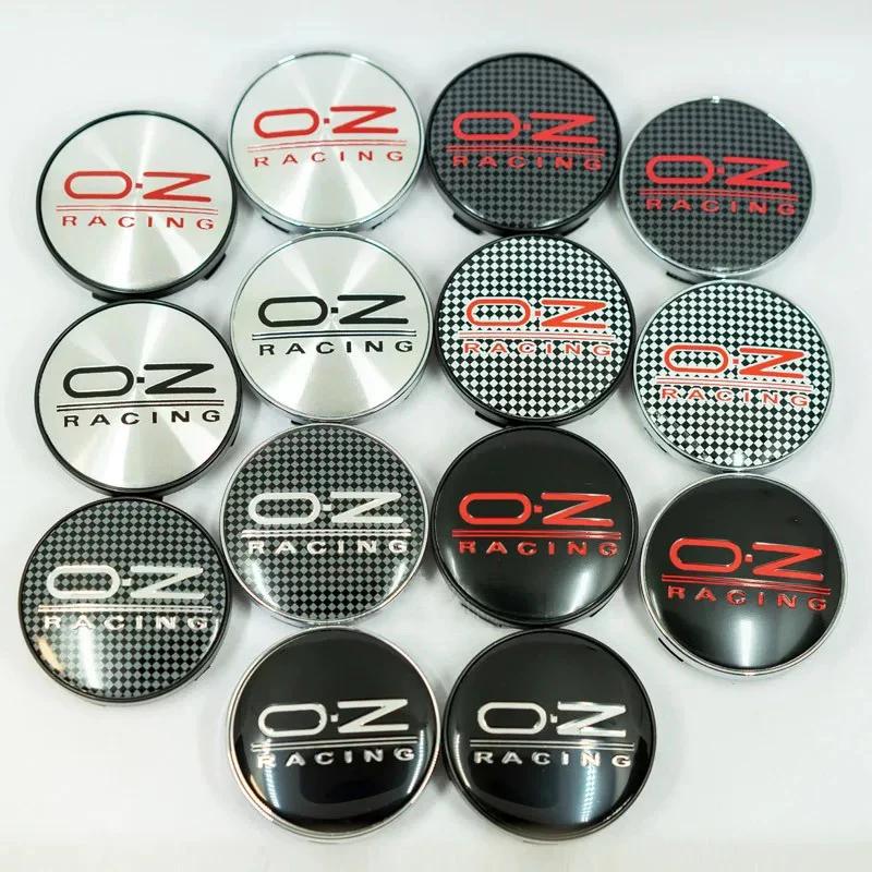 6 COLORS 60MM OZ Racing Car Wheel Center Hub Caps Car Emblem Badge Logo Wheel Center Cap Label Car Styling Accessories