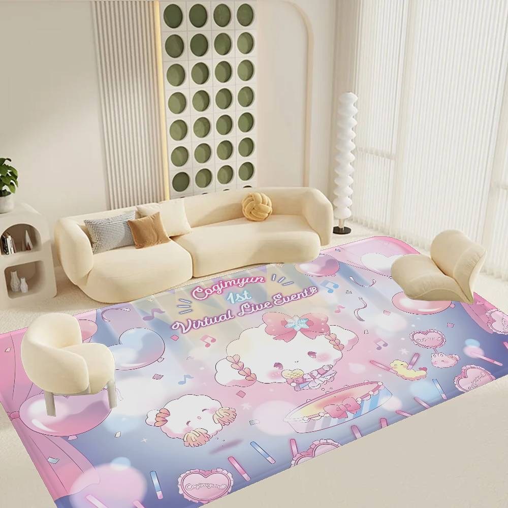 C-cogimyun Anime Entrance Door Mat Nordic Style Bedroom Living Room Doormat Home Balcony Anti-Slip Modern Home Decor